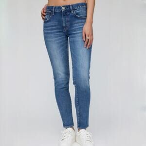 MOUSSY Vintage Beechwood Distressed Skinny Jeans - Blue - Size 26
